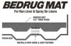 BedRug 2024 Ford Ranger 5ft. Bed Truck Bed Mat - BMR24DCS Technical Drawing