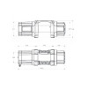 Superwinch 4500 LBS 12V DC 15/64in x 40ft Steel Rope Roller Fairlead SP 45 Winch - 1145240 Line Art