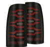 AlphaRex 99-06 Chevrolet Silverado/99-06 GMC Sierra LUXX-Series LED Tail Lights - Black/Red - 620007 Photo - Primary