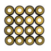 Cometic .265in x .500in x .555in x .645in Metal Jacket Valve Stem Seal - Yellow - 16 Pack - 3214V-16 Photo - Primary