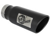 aFe Gemini XV 3in 304 SS Cat-Back Exhaust w/ Cutout 09-18 GM Trucks 4.3L/4.8L/5.3L w/ Black Tips - 49-34133-B Photo - Close Up