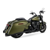 Vance & Hines 17-23 Harley Touring Models Blackbird 450 Slip-Ons - Black Contrast Finish End Caps - 46792 Photo - Primary
