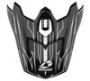 EVS T3 Pinner Visor - Matte Black/White - H16T3P-VSMBKW User 1
