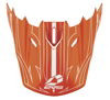 EVS T5 Pinner Visor - Orange/White - H16T5P-VSOW User 1