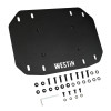 Westin 18-25 Wrangler JL Spare Tire Delete Plate - Tex. Blk - 59-761205 Photo - Close Up