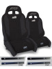 PRP 03-06 Jeep Wrangler TJ Enduro Elite Suspension Seat Crawl Edition - Black (Pair) - A90010-C24-50 Photo - Primary