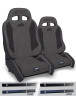 PRP 03-06 Jeep Wrangler TJ Enduro Elite Suspension Seat Crawl Edition - Gray (Pair) - A90010-C24-54 Photo - Primary