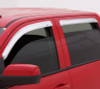 AVS 14-18 Jeep Cherokee Ventvisor Outside Mount Front & Rear Window Deflectors 4pc - Chrome - 684981 Photo - Primary