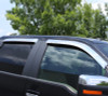 AVS 14-18 Jeep Cherokee Ventvisor Outside Mount Front & Rear Window Deflectors 4pc - Chrome - 684981 Photo - lifestyle view