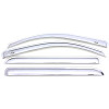 AVS 14-18 Jeep Cherokee Ventvisor Outside Mount Front & Rear Window Deflectors 4pc - Chrome - 684981 Photo - out of package