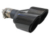 aFe Takeda 2.5in 304 Stainless Steel Clamp-on Exhaust Tip Passenger Side 2.5in Inlet 4inDual-Carbon - 49T25480-C121 Photo - Primary