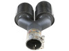 aFe Takeda 2.5in 304 Stainless Steel Clamp-on Exhaust Tip Passenger Side 2.5in Inlet 4inDual-Carbon - 49T25480-C121 Photo - Unmounted