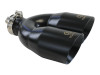 aFe Takeda 2.5in 304 Stainless Steel Clamp-on Exhaust Tip Passenger Side 2.5in Inlet 4inDual - Black - 49T25484-B121 Photo - Primary