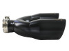 aFe Takeda 2.5in 304 Stainless Steel Clamp-on Exhaust Tip Passenger Side 2.5in Inlet 4inDual - Black - 49T25484-B121 Photo - Unmounted