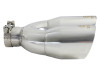 aFe Takeda 2.5in 304 Stainless Steel Clamp-on Exhaust Tip Drivers Side 2.5in Inlet 4inDual- Polished - 49T25484-P122 Photo - Unmounted