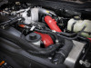 aFe 23-25 Ford F250/F350 Super Duty V8-6.7L BladeRunner Aluminum Hot & Cold Charge Pipe Kit - Red - 46-20684-R Photo - Mounted