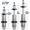Ridetech Anodized HQ Coilover Shock Single Adjustable 5.2in Stroke / 2in Stud Mount - Single - 24159905 User 1