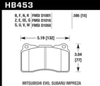 Hawk 03-06 Evo / 04-09 STi / 09-10 Genesis Coupe (Track) / 2010 Camaro SS HPX Motorsports Front Brak - HB453C.585 User 1