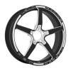 Weld Alumastar 1-Piece 17x4.5 / 5x120 BP / 2.25in. BS Gloss Black Milled Wheel - 88C-1704254-B Photo - Primary