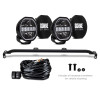 Borne Off-Road 2021+ Ford Bronco Direct Fit Lights - Mod Bumper - 2in x 7in Round - Bumper - BNLT-BR-21M-B27 User 1