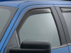 WeatherTech 2004 Ford F-150 SuperCrew Front & Rear Side Window Deflectors - Dark Tint - 84697IM Photo - Mounted