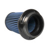 Injen SuperNano Web Dry Air Filter w/ Twist Lock Base- 3.5in Flange ID / 5.5in Base / 6.3in Height - X-1135-BB Photo - Close Up
