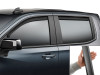 WeatherTech 19-26 Chevrolet Silverado 1500 Crew Front & Rear Side Window Deflectors - Matte Black - 82930IMB Photo - Mounted