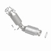 MagnaFlow Direct Fit Catalytic Converter 07-08 G35/37/350Z Passenger Side OEM - 49144 360 Degree Image Set