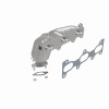 MagnaFlow Direct Fit Catalytic Converter 02-06 Hyun/Kia 2.7 frt OEM - 49273 360 Degree Image Set