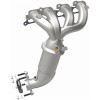 MagnaFlow DF Cat. Conv 07-10 Chevy Colorado / 07-10 GMC Canyon / 07-08 Isuzu I-290 2.9L Manifold - 49378 Photo - Unmounted