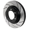 Wilwood 6x5.5 SRP Drilled & Slotted Black Electro Coat Rotor LH - 160-17453-BK Photo - Primary