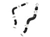 aFe BladeRunner 3in & 3-1/2in AL Hot and Cold Charge Pipe Kit Black RAM Diesel Trucks 25-26 L6-6.7L - 46-20814-B Photo - Unmounted