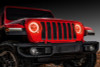 Oracle Jeep Wrangler JL/Gladiator JT LED Surface Mount Headlight Halo Kit - Amber - 1214-005 Photo - lifestyle view