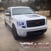 Oracle 13-14 Ford F-150 / Raptor LED Headlight Projector Halo Kit - Green - 2299-004 Photo - lifestyle view