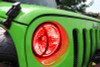 Oracle 07-17 Jeep Wrangler Surface Mount LED Headlight Halo Kit - Red - 3943-003 Photo - lifestyle view
