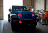 Oracle 07-17 Jeep Wrangler Surface Mount LED Headlight Halo Kit - Red - 3943-003 Photo - lifestyle view