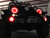 Oracle 07-17 Jeep Wrangler Surface Mount LED Headlight Halo Kit - Red - 3943-003 Photo - lifestyle view