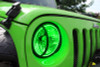 Oracle 07-17 Jeep Wrangler Surface Mount LED Headlight Halo Kit - Green - 3943-004 Photo - lifestyle view