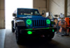 Oracle 07-17 Jeep Wrangler Surface Mount LED Headlight Halo Kit - Green - 3943-004 Photo - lifestyle view