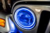 Oracle 97-06 Jeep Wrangler TJ Surface Mount LED Headlight Halo Kit - Blue - 3947-002 Photo - lifestyle view