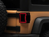 Raxiom 07-18 Jeep Wrangler JK Axial Series JL Style LED Tail Lights- Black Housing- Smoked Lens - J183257 Photo - Primary