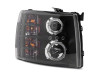 Raxiom 07-13 Chevrolet Silverado 1500 LED Halo Projector Headlights- Black Housing- Clear Lens - S112713 Photo - Close Up