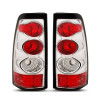 Raxiom 03-06 Chevrolet Silverado 1500 Fleetside Axial Series Tail Lights- Chrome- Red/Clear Lens - S112723 Photo - Primary
