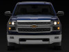 Raxiom 14-15 Chevrolet Silverado 1500 OE Projector Headlights/Chrome Trim- Black- Clear Lens - S169261 Photo - Close Up