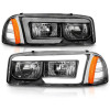 Raxiom 99-06 Chevrolet Sierra 1500 Axial Series LED DRL Headlights- Black Housing- Clear Lens - S523542 Photo - Primary