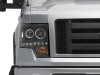 Raxiom 09-14 Ford F-150 G2 Super White LED Halo Projector Headlights- Black Housing- Clear Lens - T542835 Photo - Close Up