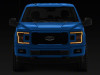 Raxiom 18-20 Ford F-150 LED Halo Surround Headlights with Amber DRL- Black Housing- Clear Lens - T583568 Photo - Close Up