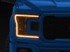 Raxiom 18-20 Ford F-150 CXR Series LED Headlights with Amber DRL- Black Housing- Clear Lens - T593911 Photo - Close Up