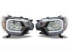 Raxiom 12-15 Toyota Tacoma Axial Series Headlights/Seq LED Bar- Black- Clear Lens - TT21848 Photo - Primary