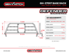 Gen-Y 20+ GMC GM 2500/3500 Defender Headache Rack Only - Black - GH-27007 User 1